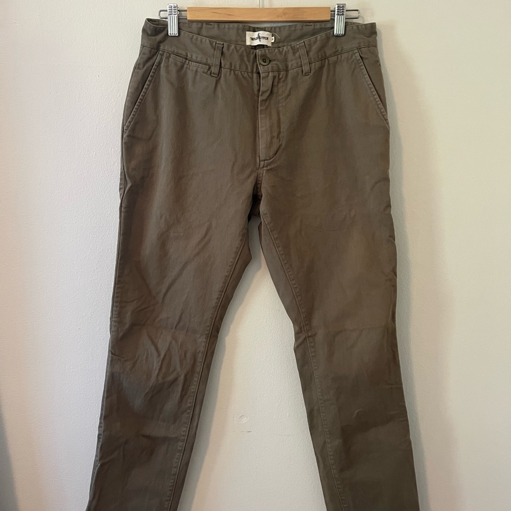 Taylor Stitch Slim Foundation Pant Olive 32x30